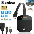 MiraScreen Wifi 5G TV Stick G5 PLUS зеркало для Android Mini PC Iphone TV Anycast HDMI-совместимый беспроводной адаптер