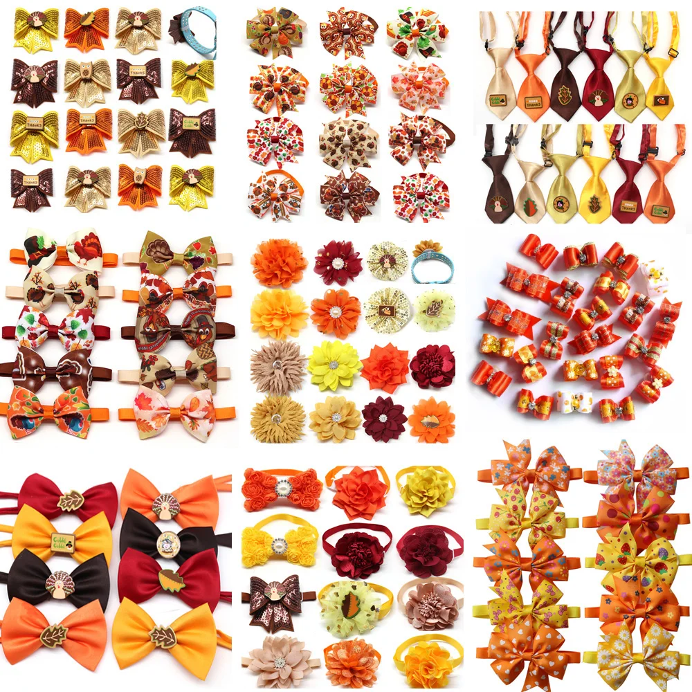 50 осеннее пальто домашних животных на День Благодарения банты для собак