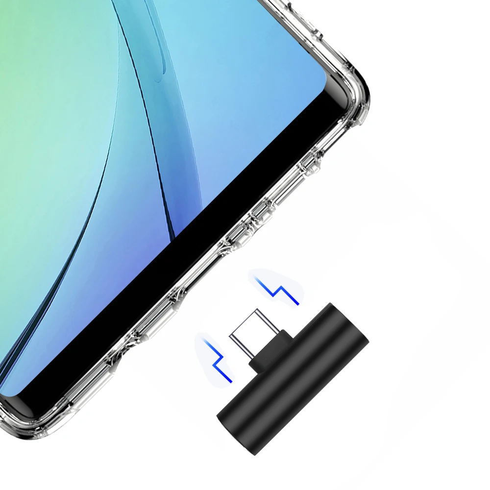 Аудио разветвитель 2 в 1 Dual Type C USB-C наушников аудио разъем для кабель зарядки