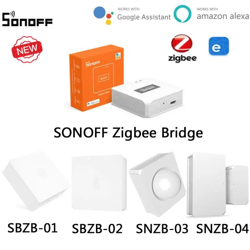 

SONOFF SNZB-01 02 03 04 ZigBee Temperature and Humidity Sensor Real Time Smart Home Work with ZigBee Gateway EWeLink APP Alexaa