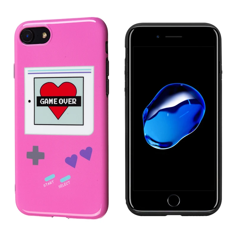 Глянцевый устойчивый к царапинам мягкий силикон imd чехол для iPhone 7 8 Plus X XS Max XR 6 6S