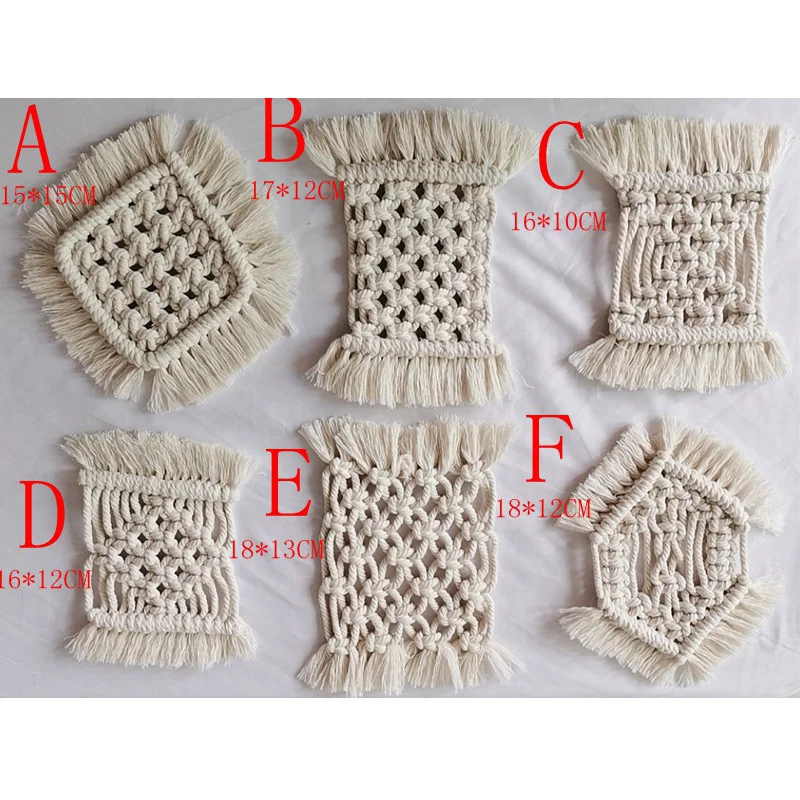 Подставки в богемном стиле для макраме геометрический узор подставки