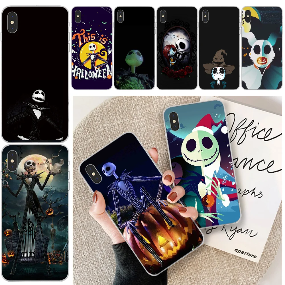 Чехол для телефона с рождественским рисунком Jack Skellington iphone 6 6s plus 7 8 X XS XR MAX 11 pro Pro Max