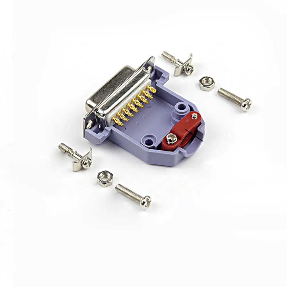 DB15 коннекторы для сварки штепсельная вилка/гнездо ABS Shell Kit 2 ряда 15 Pin разъем