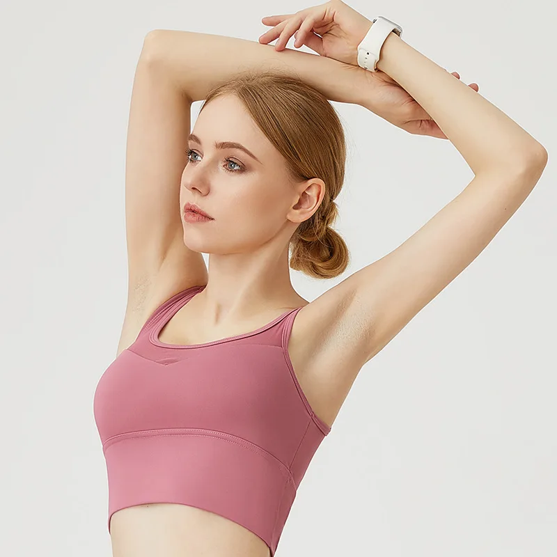 

Ladies Yoga Vest Running Dance Tank Top Fitness Tops Summer Quick-Drying Sports Bra Fixed Double Shoulder Strap Women Sportswear