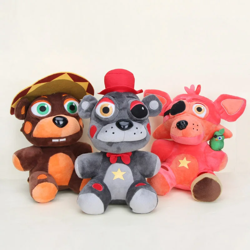 Плюшевые игрушки FNAF 25 см Freddy Fazbears симулятор пиццерии Ver El Chip Lefty Rockstar куклы Foxy