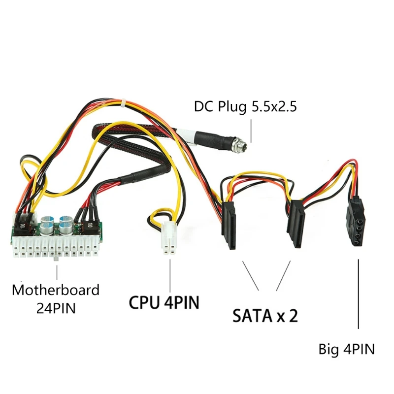 

DC-ATX In Line Solid State Power Supply Board 250W12V DC-DC Power Module w/Cable