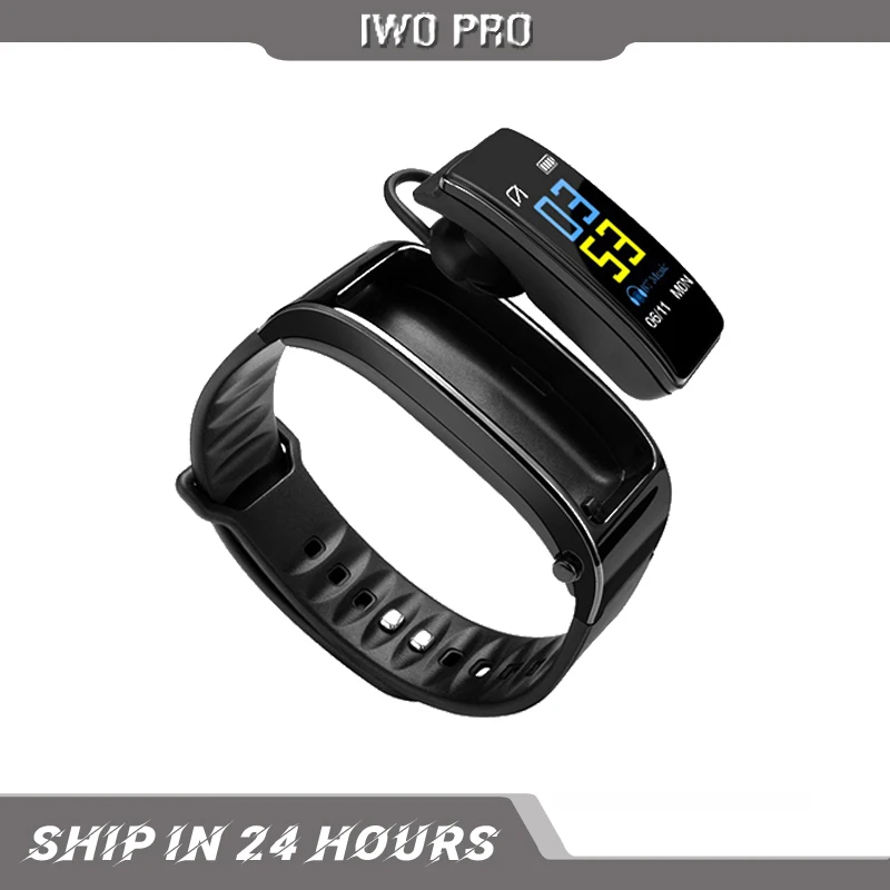 

Y3 Plus Wireless Bluetooth earphone smart watch Health Tracker Pedometer Fitness Bracelet Smart Wristband Bluetooth headset