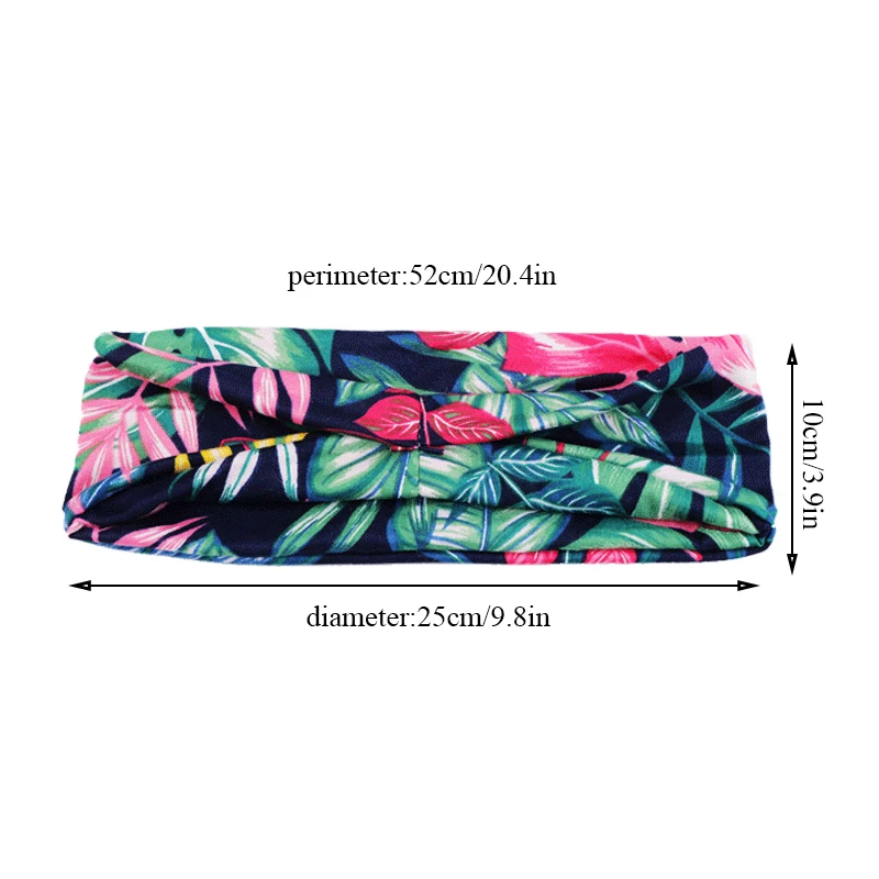 

Fashion Hair Accessories Fitness Wash Face Hairbands Elastic Hair Band Sweatband Turban Head Wrap Bohemia Style Print Headband