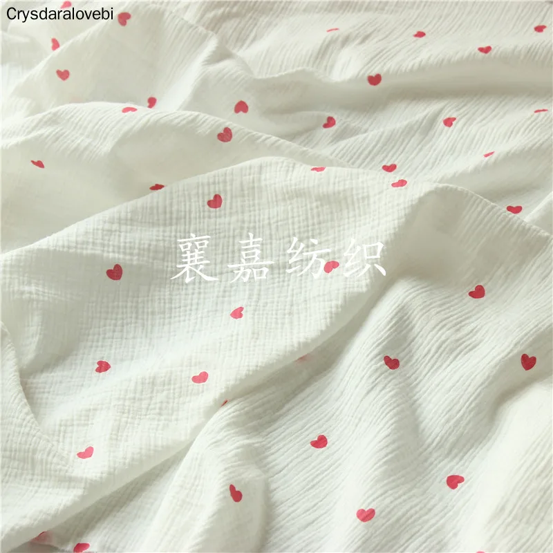 

200x135cm Cotton Crepe Seersucker Baby Double Gauze Children's Clothing Fabric Home Clothing Fabric