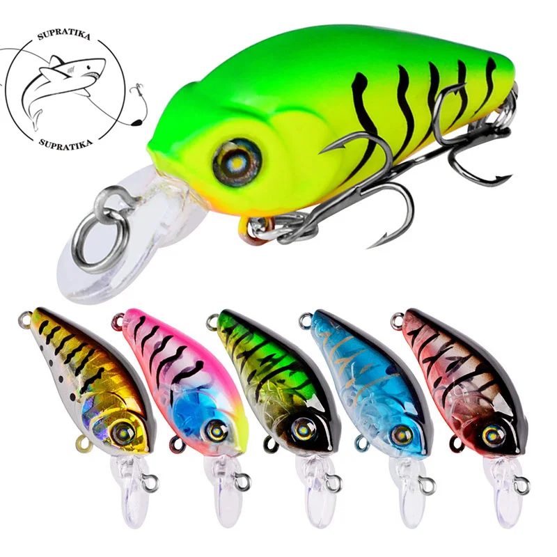 

Искусственная пластиковая рыболовная приманка 3,3 г/47 мм высокого качества для глубины погружения 0,9-М