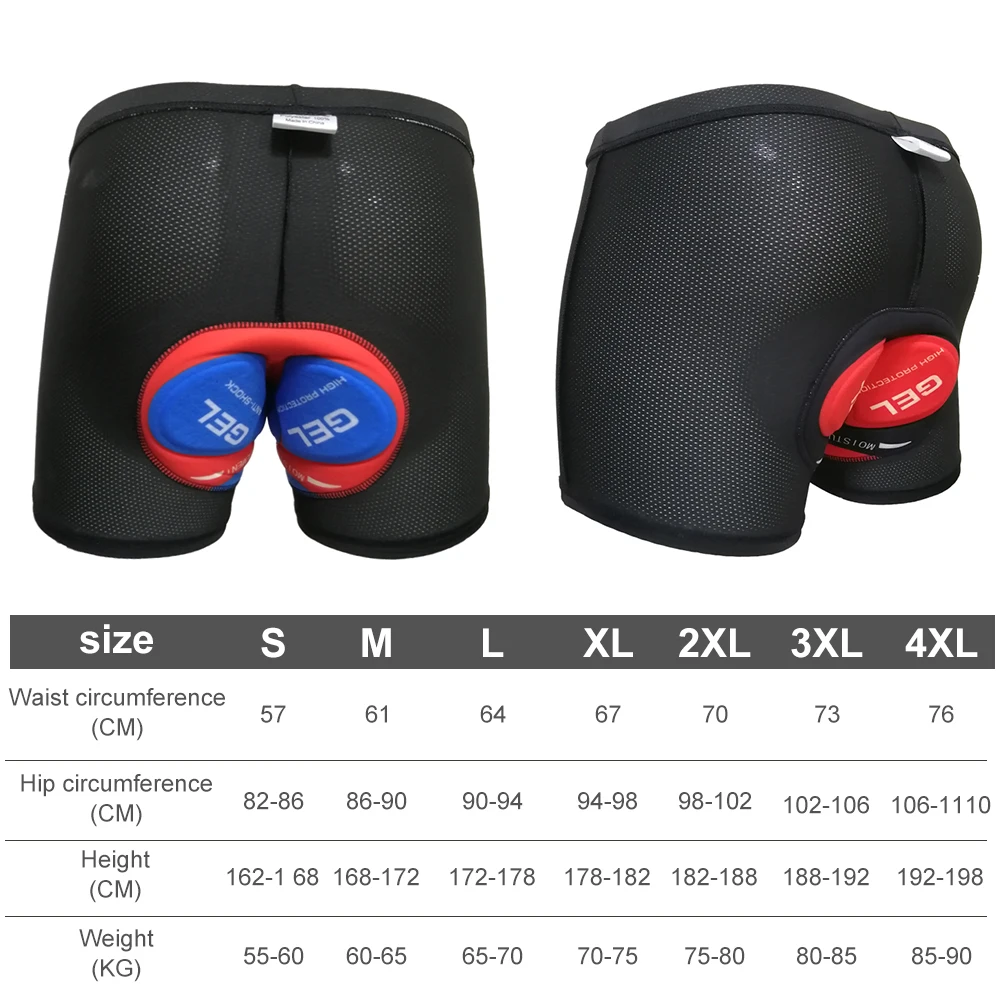 Обновленные X Tiger велосипедные шорты Pro 5D Gel Pad противоударные велосипедное нижнее