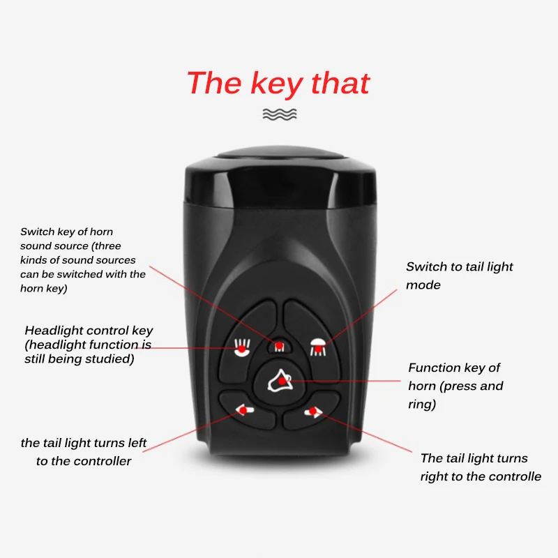 Велосипедный светильник дистанционного Управление велосипед Индикатор Прочный