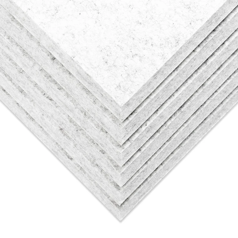 

12Pcs Acoustic Absorption Panel 12X12X0.4 Inch soundproofing Insulation Panel Beveled Edge Tile Great