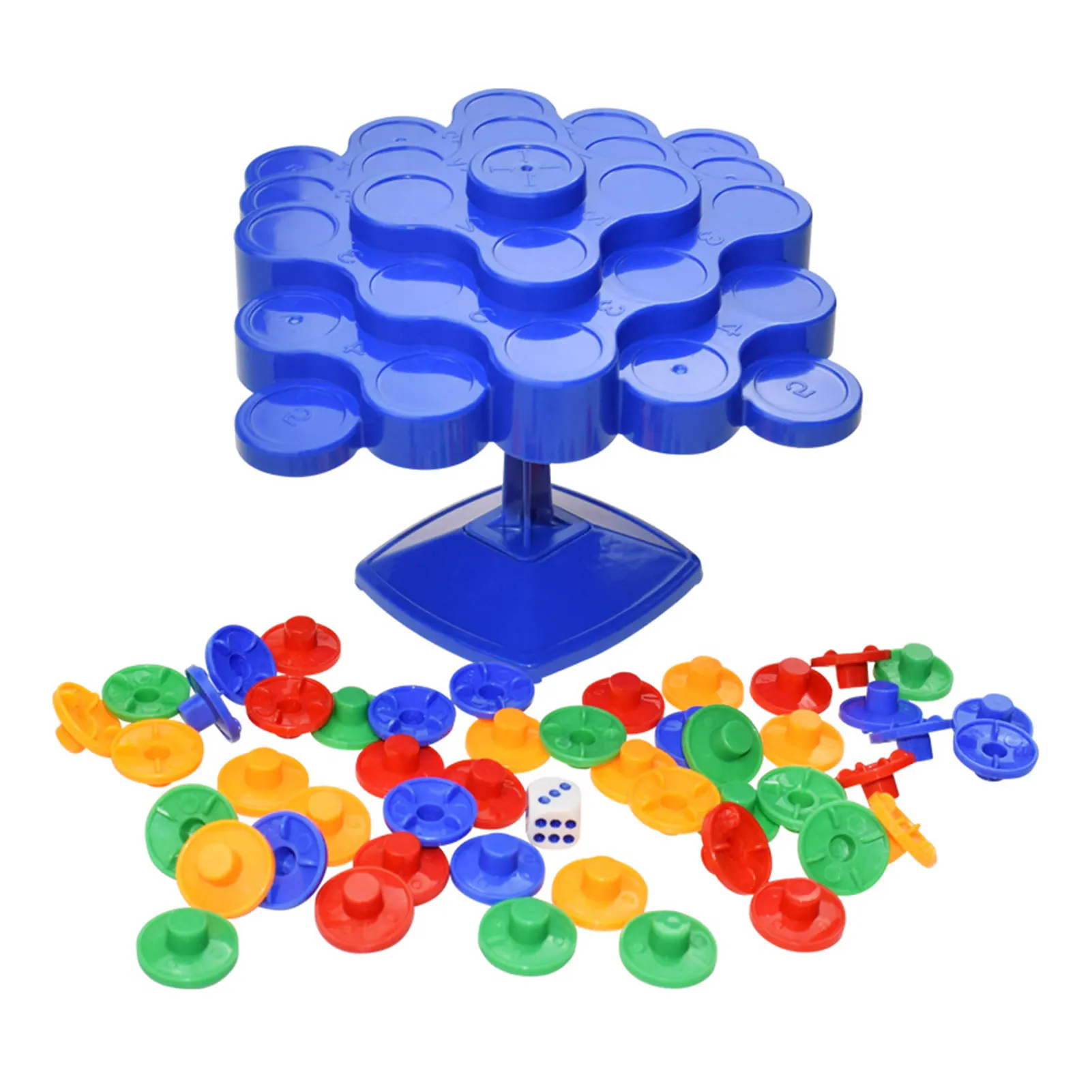 

Funny Colorful Topple Board Game Roll The Dice And Place Pieces Balancing Toys For Baby Learning Education