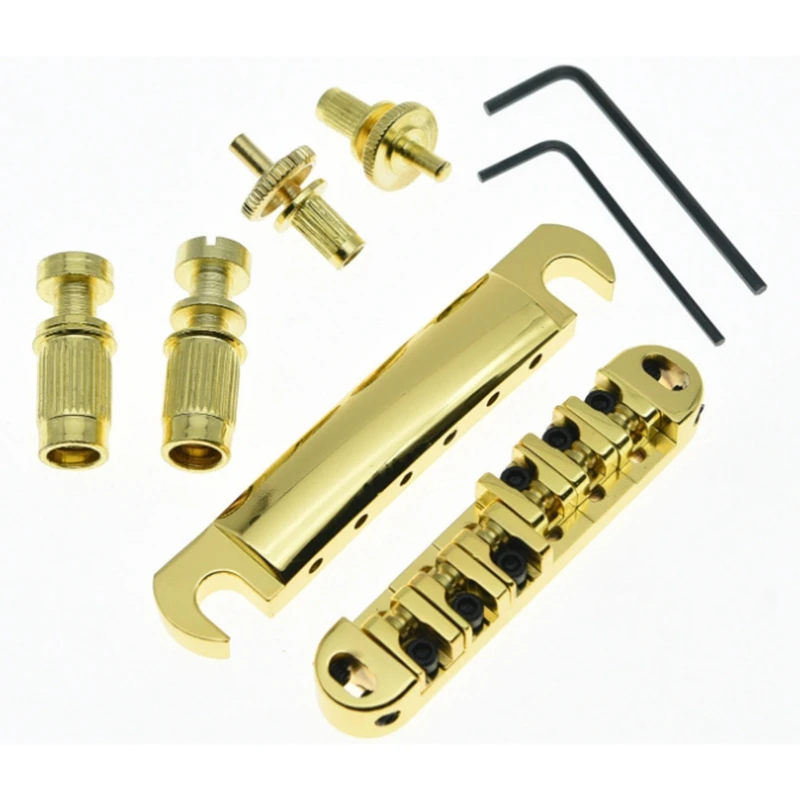 1 комплект электрогитары LP Золотая гитара Блокировка моста мост и хвост для