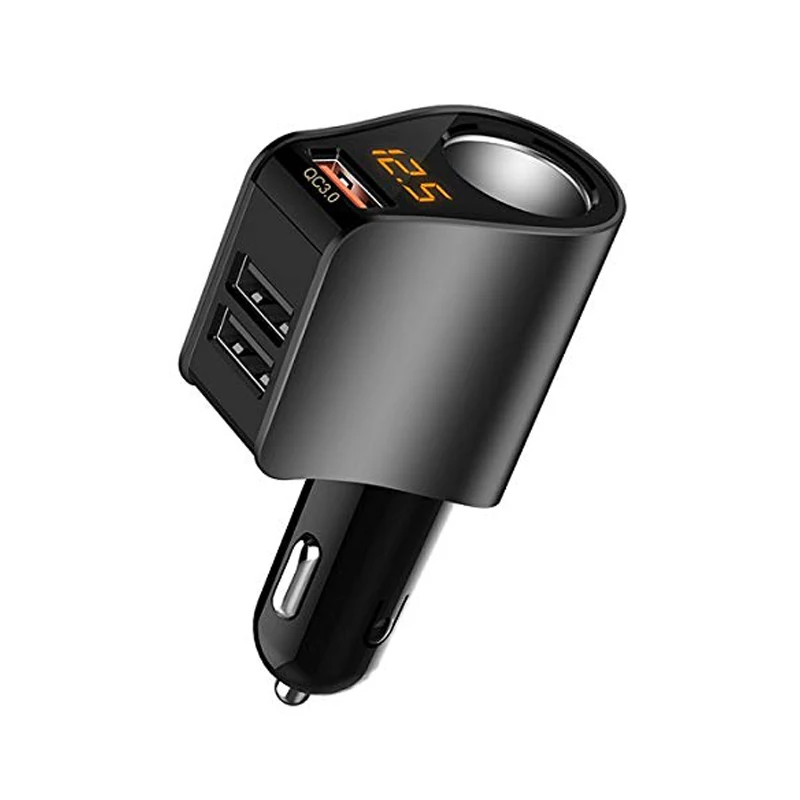 

KORSEED 3 порта USB Автомобильное зарядное устройство Быстрая зарядка 3,0 Быстрая автомобильная Зажигалка для Samsung Huawei Xiaomi iphone автомобильное заря...