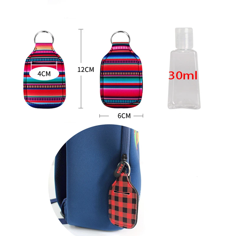 2PCS/1PCS Portable Travel Hand Sanitizer Gel Holder With Keychain Refillable Convenient Soap Liquid Bottle For Children | Дом и сад