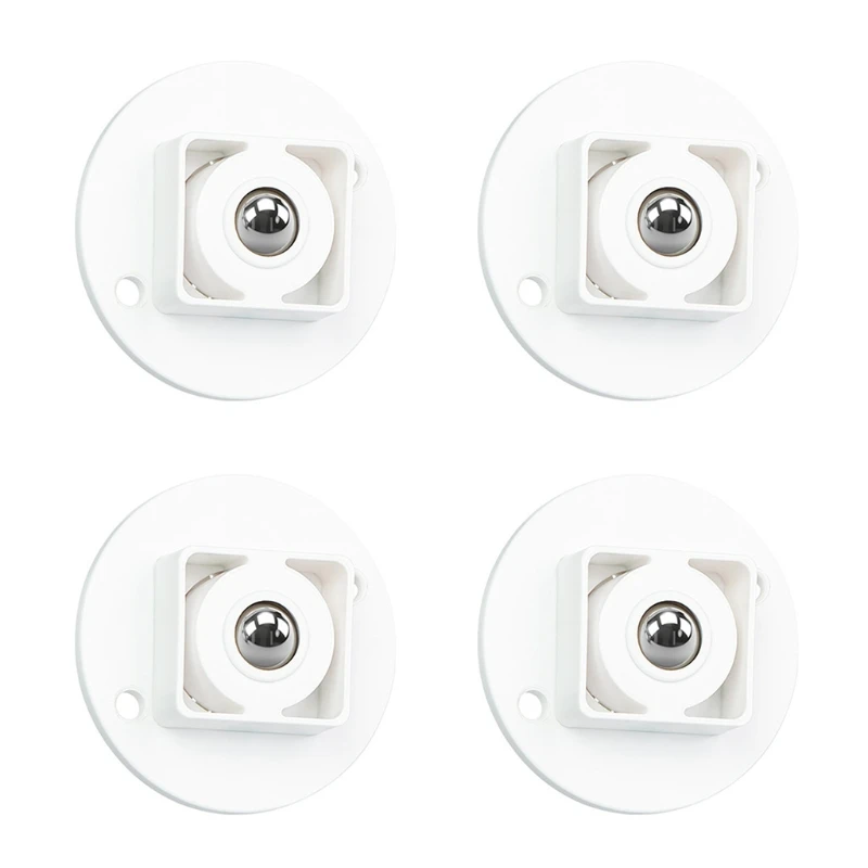 

4 Pcs 360° Rotatable Caster Wheels Self Adhesive Universal Wheels Mini Swivel Wheels for Storage Boxes Small Furniture