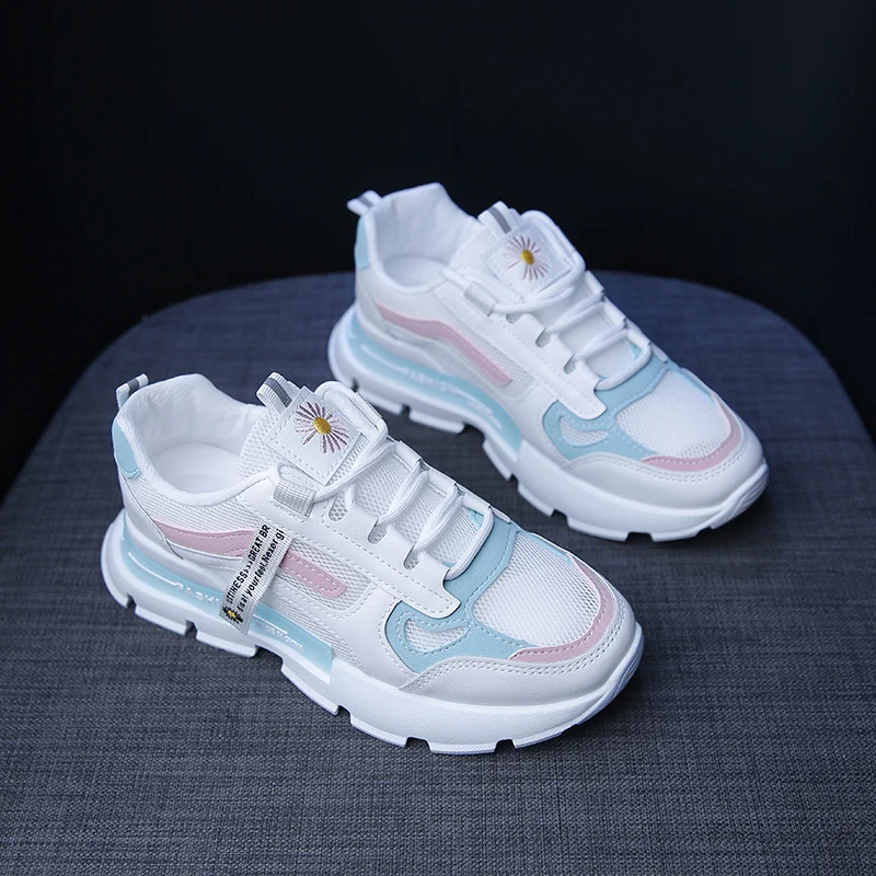 

2021 summer new Korean dad shoes women's thick soled breathable mesh sports shoes student leisure fashion running shoes