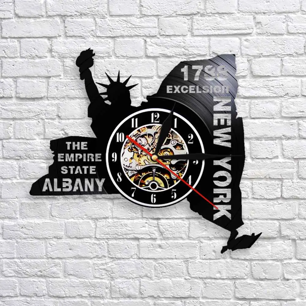 The Empire State Albany виниловая запись настенные часы современные Excelsior Нью-Йорк