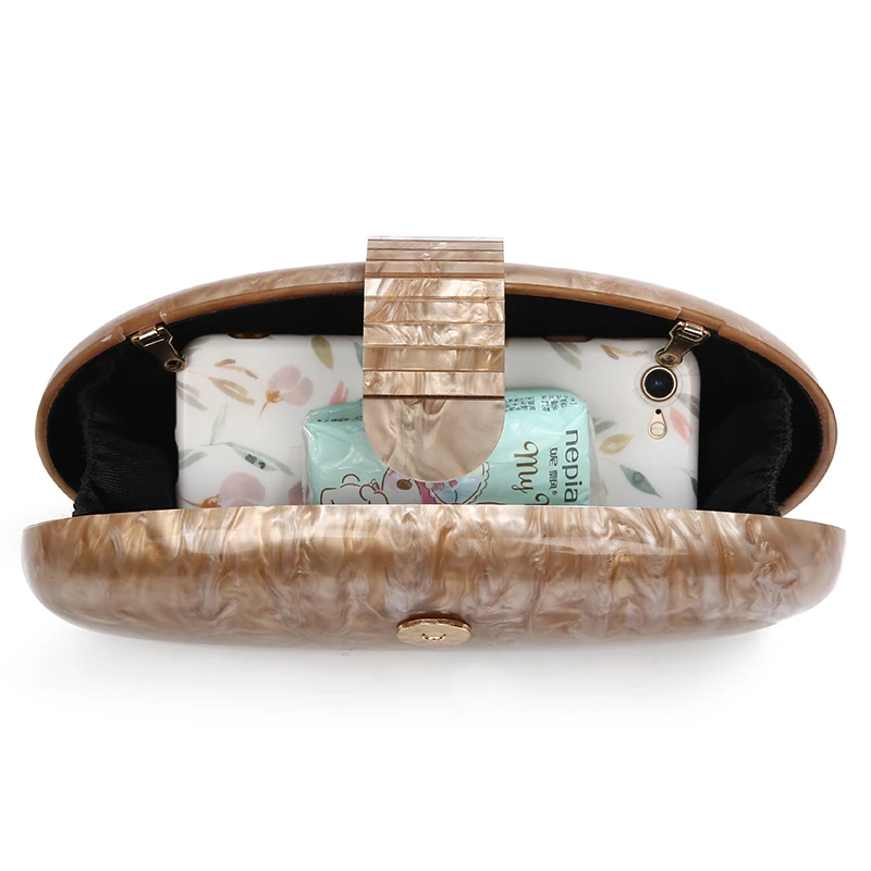 Модный акриловый клатч в форме яйца кошелек женская вечерняя сумка винтажные