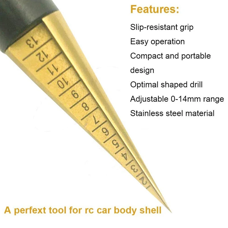 Body Reamer 0-14mm Hole Puncher with Sleeve &amp Curved Scissors Set for RC Car Bodyshell Hobby Tools | Игрушки и хобби