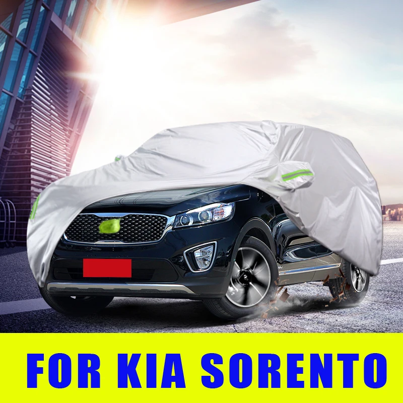 

Waterproof Full Car Covers Outdoor Sunshade Dustproof Snow For KIA Sorento 2013 2014 Accessories