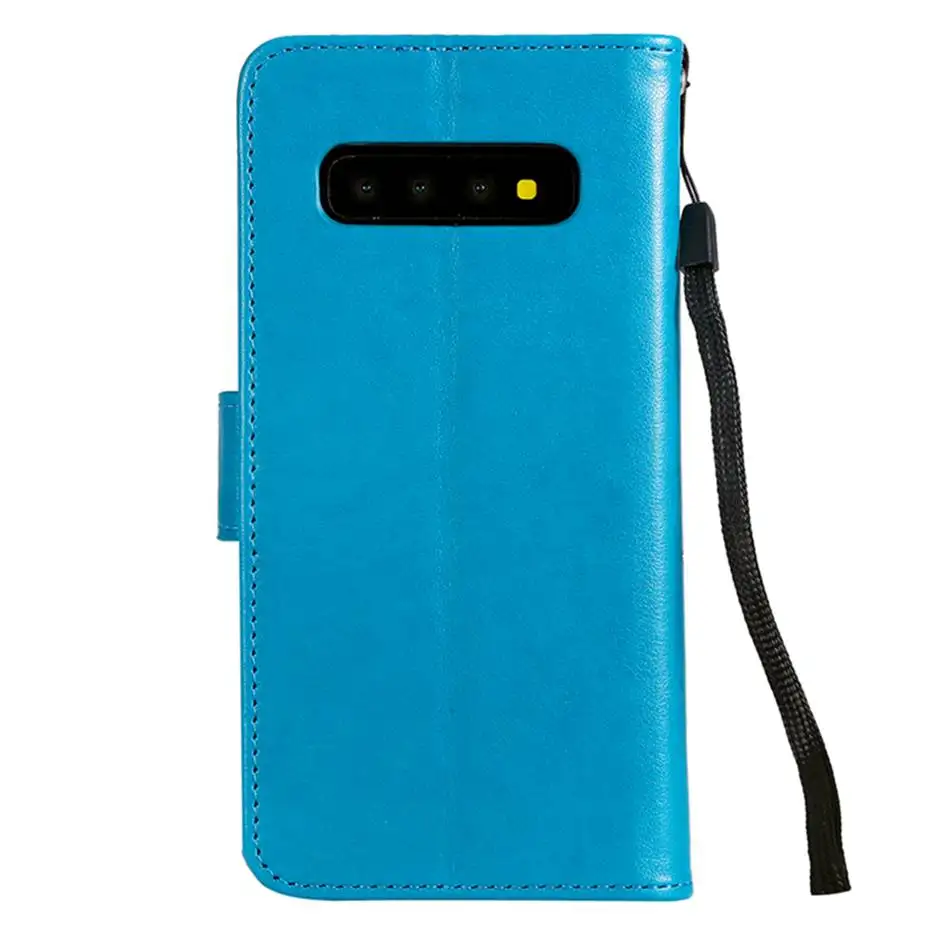 Брендированный флип-чехол из кожи для samsung Galaxy S10 e S8 S9 плюс A10 A20 A30 A40 A50 S A80 A70 M10 20 A6 A7 A8 бумажник чехол Capa