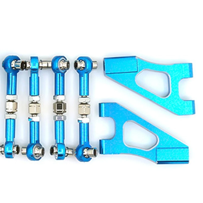 

Metal Pull Rod Steering Cup Steering Assembly Suspension Arm Upgrade Accessories Set for HSP 94122 1/10 RC Car Parts