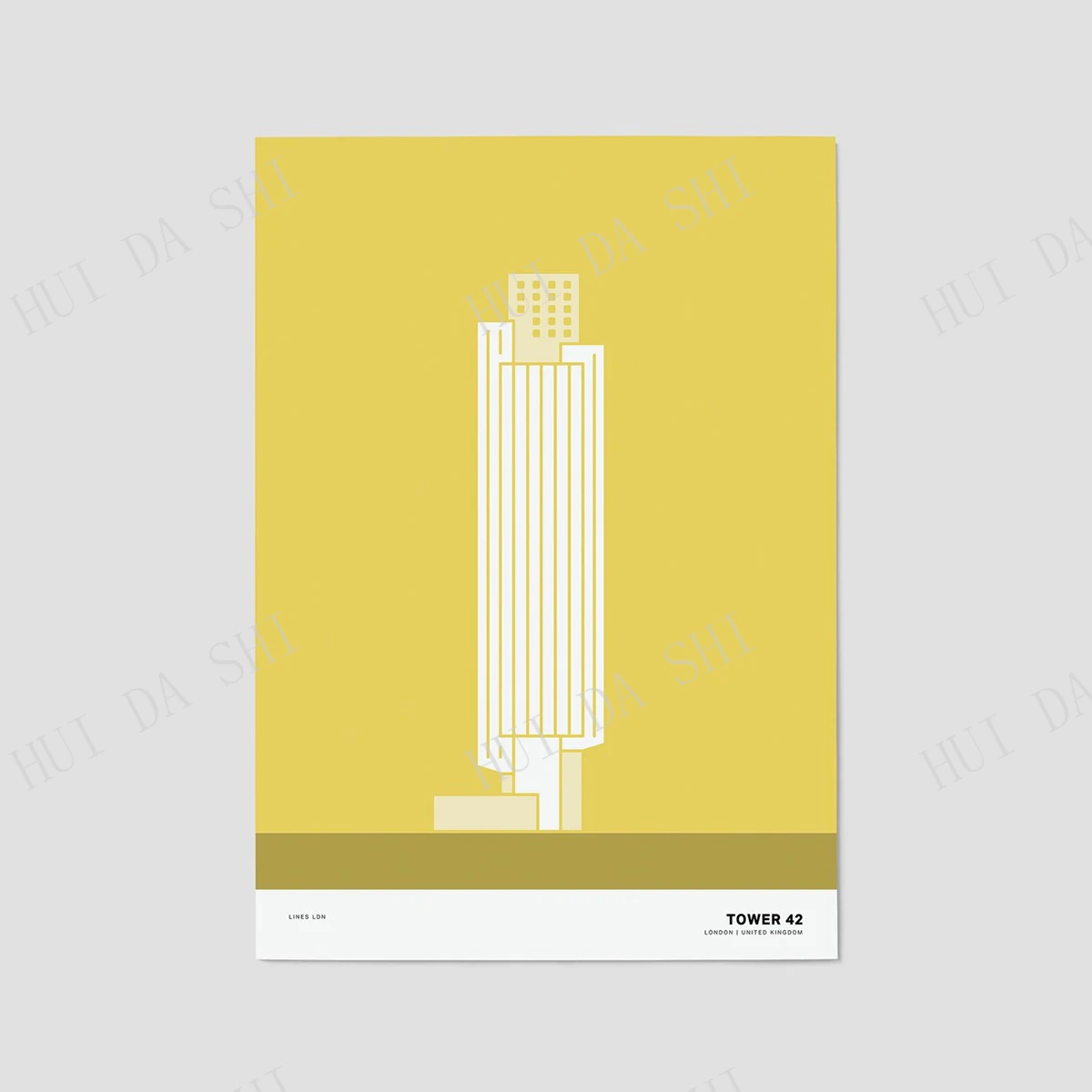 Башня 42 Лондонская печать | Фотография иллюстрация архитектура Лондонское