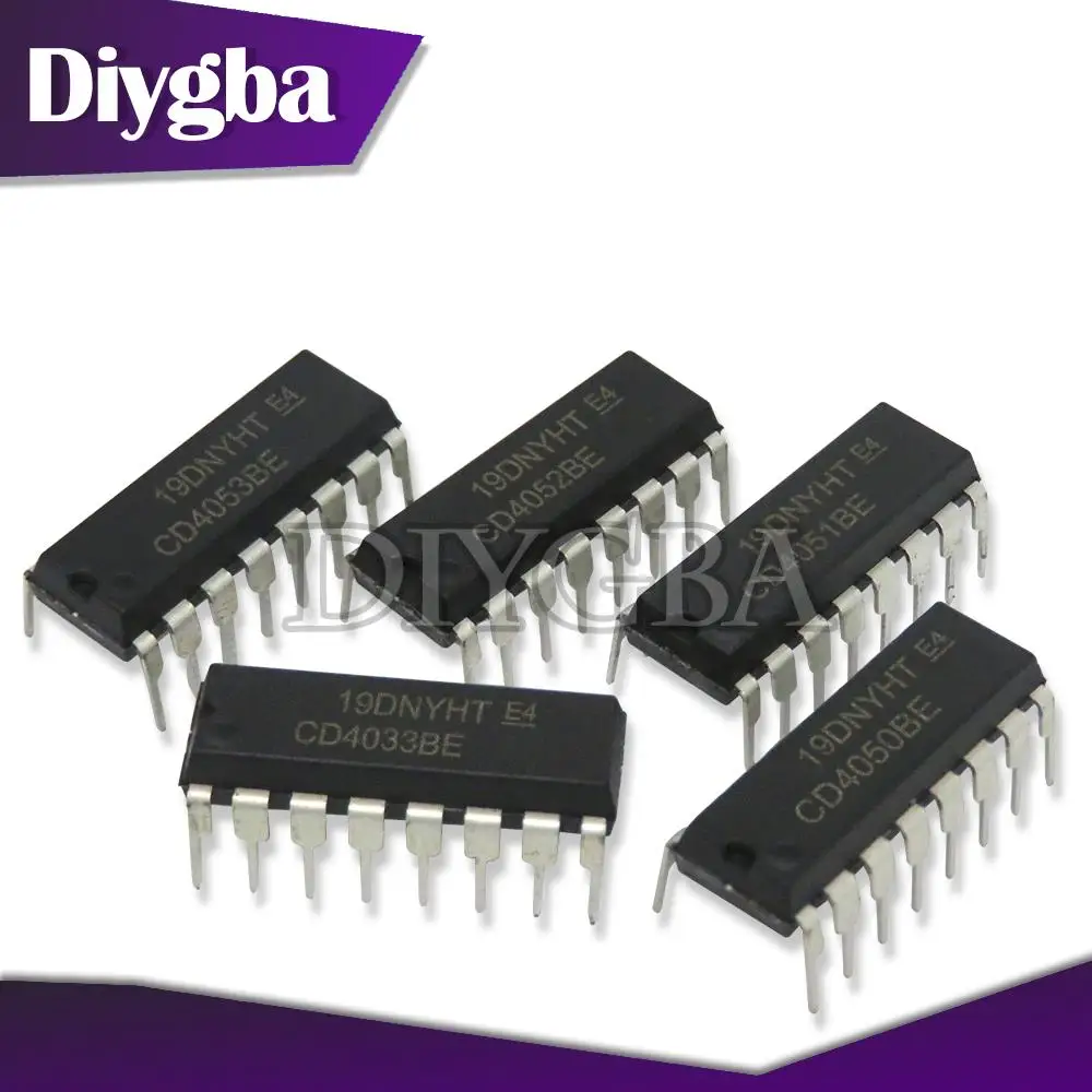 10 шт. CD4051BE CD4051 DIP-16 CD4029BE CD4030BE CD4033BE CD4050BE CD4052BE CD4053BE CD4029 CD4030 CD4033 CD4050 CD4052 CD4053 - купить по