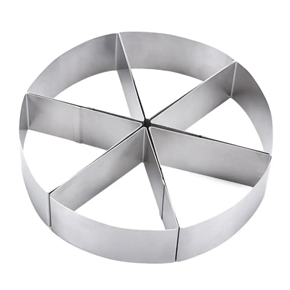 

6 Points Triangular Mold Round Mousse ring Stainless Steel Cookie Mold Pastry Slicers Baking Tools 40DC17