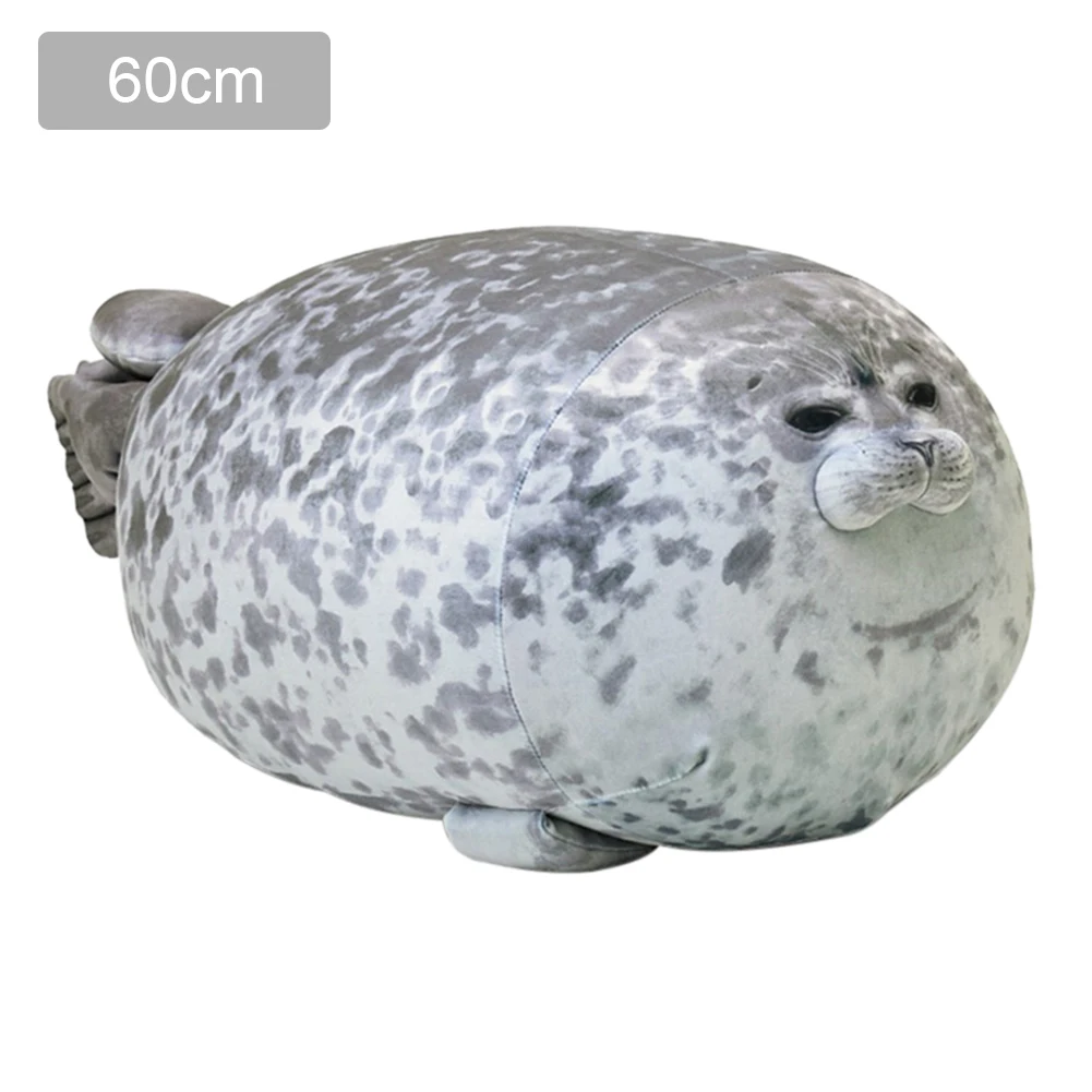 

Chubby Blob Seal Pillow Soft Seal Pillow Doll Toy Cotton Plush Animal Toy Doll Plush Stuffed Toy Baby Sleeping Throw Pillow
