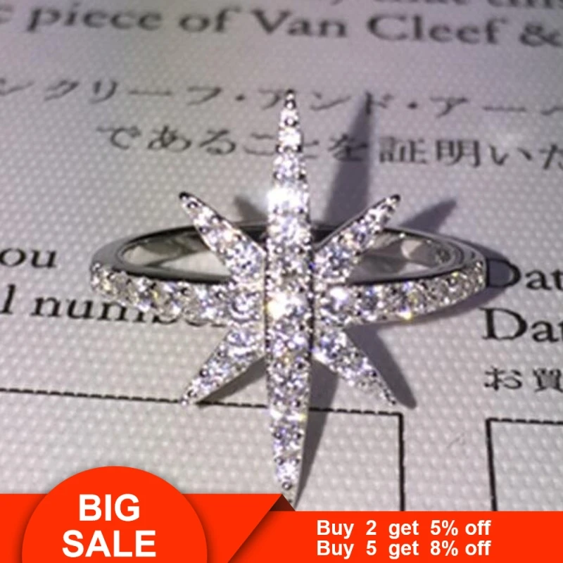 

Vecalon Shine Promise ring 925 Sterling silver Engagement Ring AAAAA Zircon Cz Wedding band rings for women Jewelry Fast ship