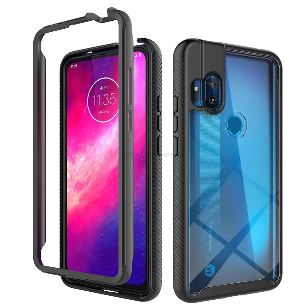 Роскошный 2 в 1 противоударный защитный чехол для телефона Motorola One Marco Zoom Hyper Action