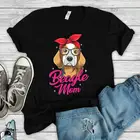 Рубашка Beagle для мамы, забавный подарок, рубашка для владельца собаки, рубашка для любителей собак, футболка с принтом милый Бигль год, рубашка Beagle, эстетическая рубашка для домашних животных