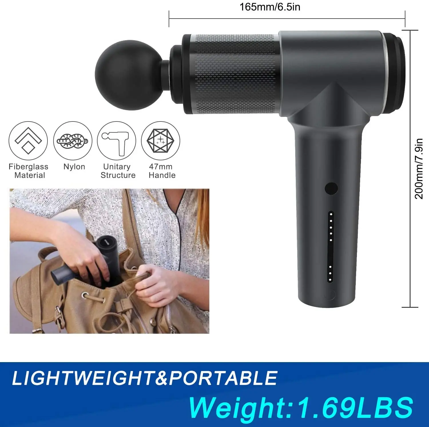 Высококачественный роскошный массажный пистолет fascia беспроводной для глубокой