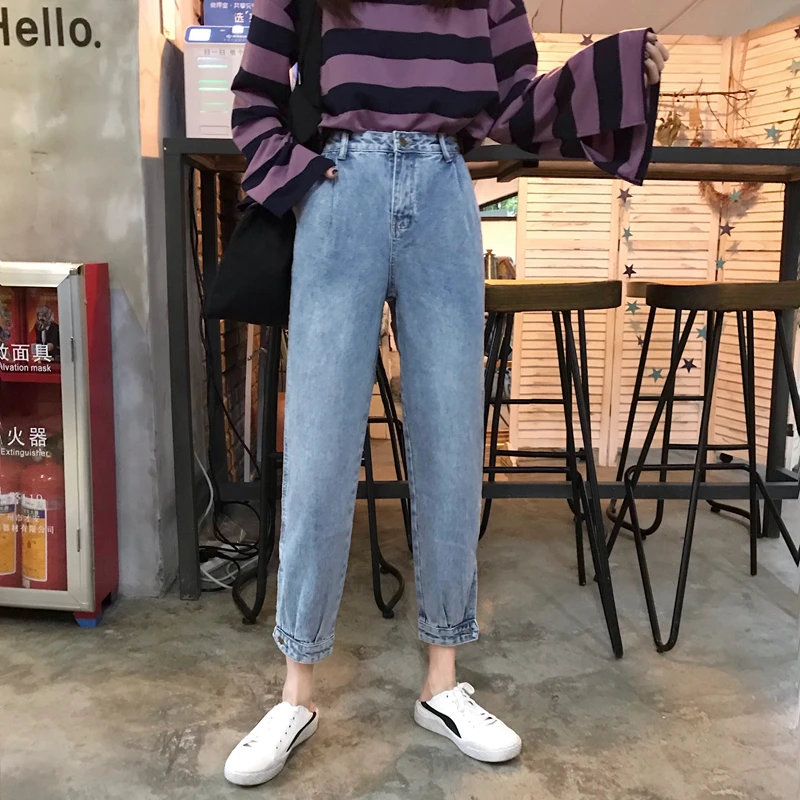 2020 Новый Стиль Капри для похудения папа Брюки Ретро свободные шаровары