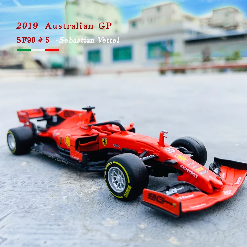 Суперигрушечная модель автомобиля Bburago Ferrari F1 Formula One 2019 SF90 из сплава с управлением