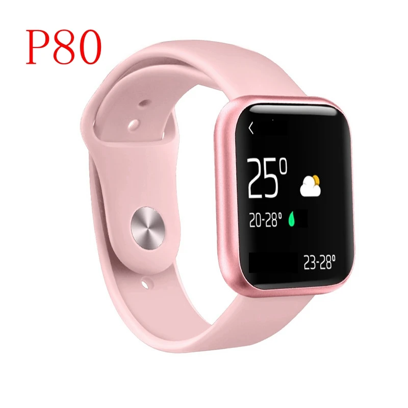 P80 C Модные Смарт-часы P70 P68 P80 IP68, водонепроницаемые, пульсометр, кровяное давление, кислород, спортивные Смарт-часы для Apple IPhone, Xiaomi - Цвет: P80 C