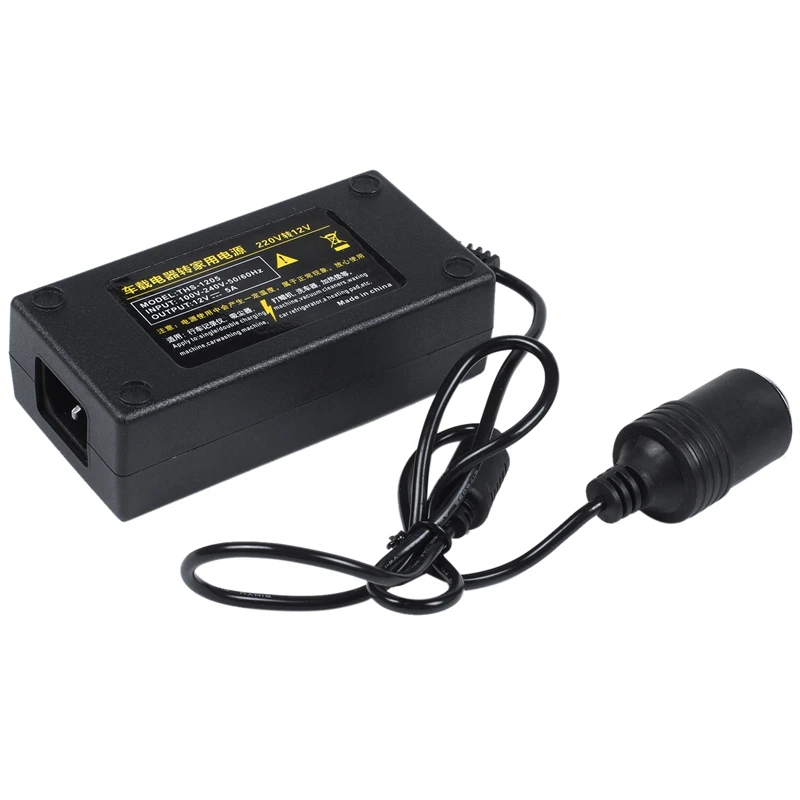 

Hot TTKK 60W Ac 100V-240V 100V 220V To Dc 12V Car Cigarette Lighter Ac/Dc Power Converter Adapter Inverter Dc Power Supply Trans