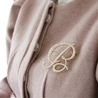 autumn and winter sweater letter brooches temperament corsage accessories dongdaemun celebrity style quality pearl south korea