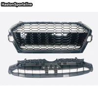 a4 b10 standard bumper racing grills not logo style front honeycomb hood engine guard for audi 2021up car accessories