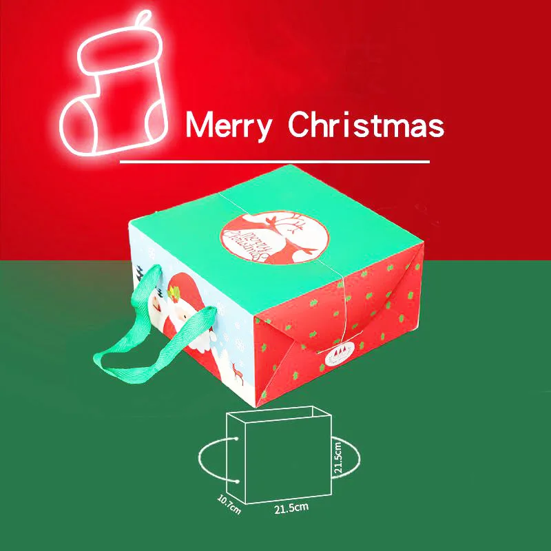 

20 Pieces/Lot Multi Style Christmas Gift Storage Box Christmas Decorations Cardboard Packing Box Holiday Supplies Paper Jam Box