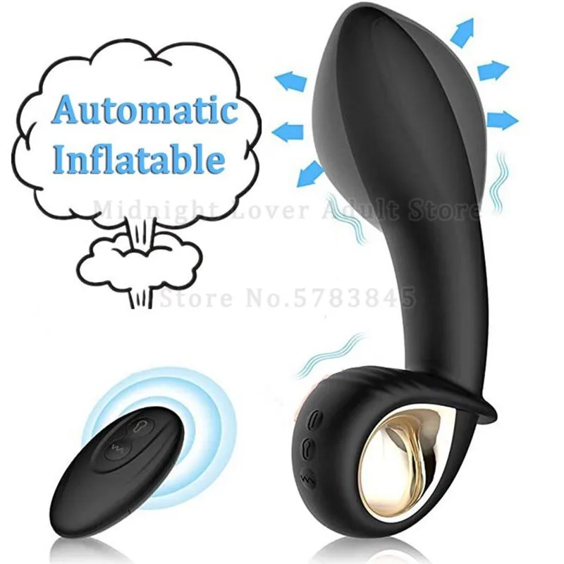 Беспроводной массажер простаты с дистанционным управлением Анальный вибратор