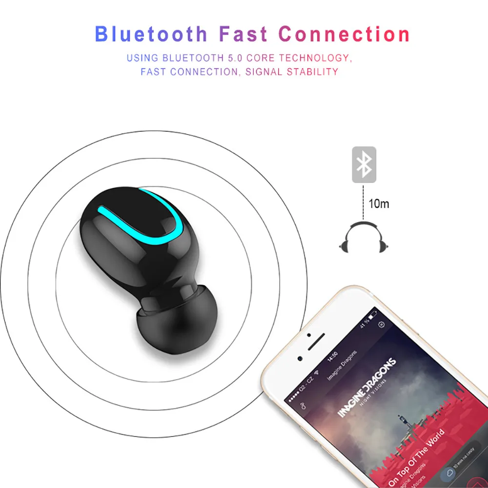 Bluetooth 5,0, наушники, TWS, беспроводные наушники, наушники с громкой связью, спортивные наушники, музыкальная гарнитура для телефона Android ios
