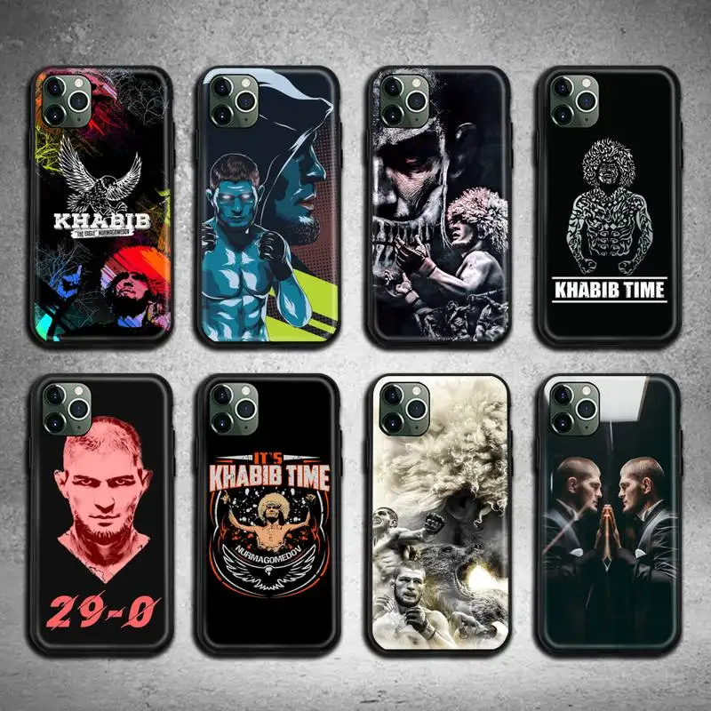 Чехол khabib nurmagomedov time для iphone 13 12 11 Pro Max Mini XS 8 7 6 6S Plus X 5S SE 2020 XR | Мобильные телефоны и