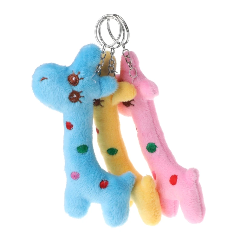 Plush Toys 12cm Simulation Giraffe Doll Stuffed Cute Pendant Decor Keychain | Игрушки и хобби