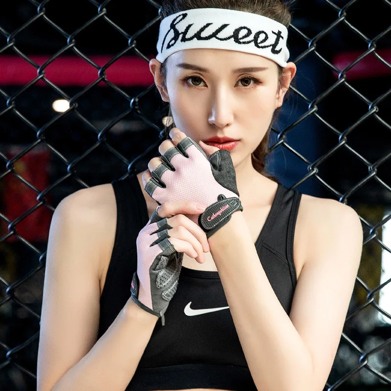 

Перчатки на полпальца для мужчин и женщин, Нескользящие дышащие спортивные митенки, защита от пота, амортизирующие, для велоспорта